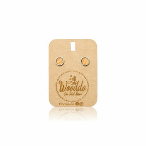 Ohrstecker Circle Small Kirsche - Wurmis-Holzdeko