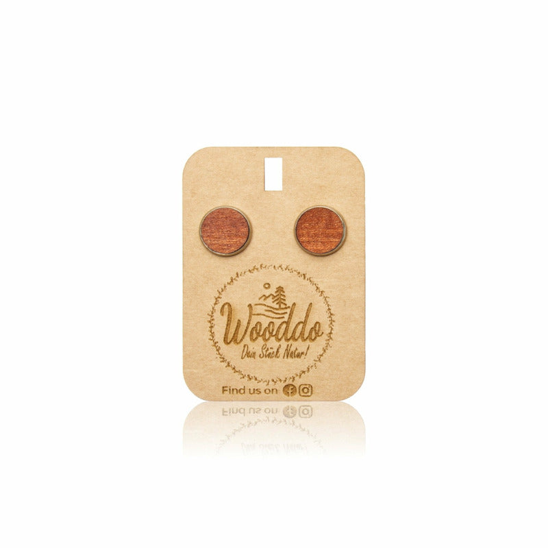 Ohrstecker Nature Dot - Wurmis-Holzdeko