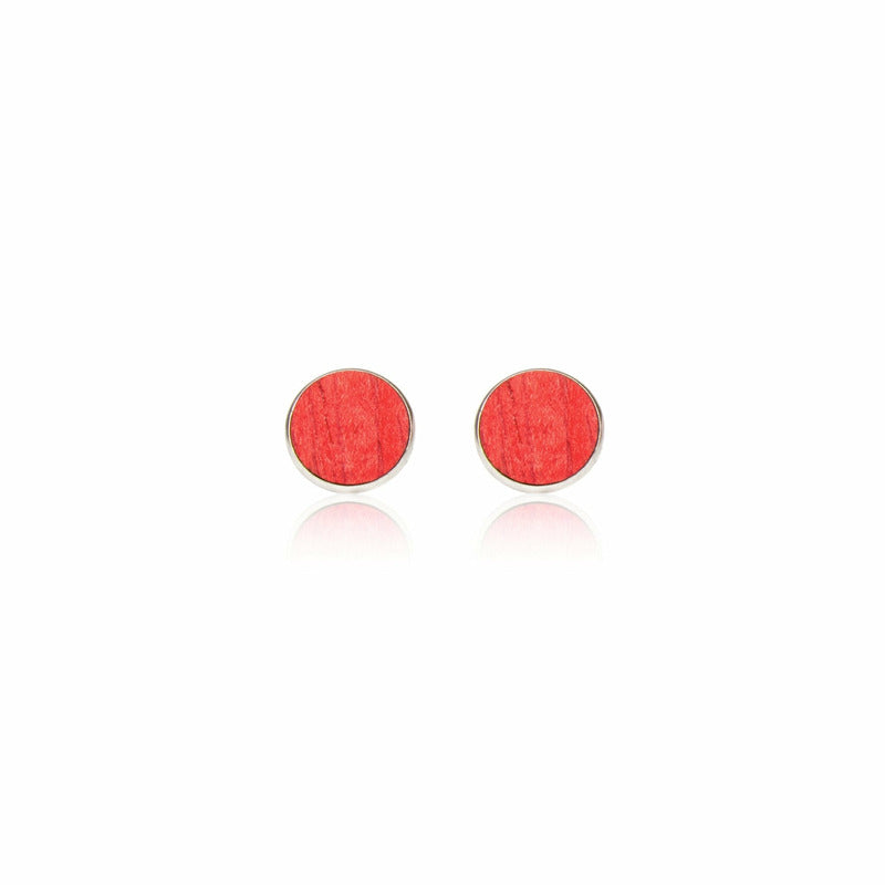 Ohrstecker Red Dot - Wurmis-Holzdeko