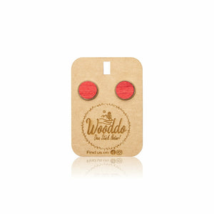 Ohrstecker Red Dot - Wurmis-Holzdeko