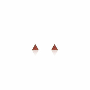 Ohrstecker Triangular Zwetschge - Wurmis-Holzdeko