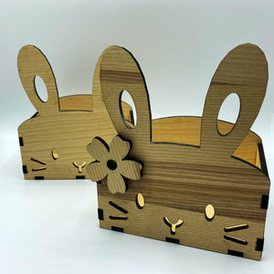 Osterkorb Hase - Wurmis-Holzdeko