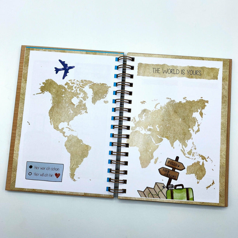 Reisetagebuch Life is a Adventure - Wurmis-Holzdeko