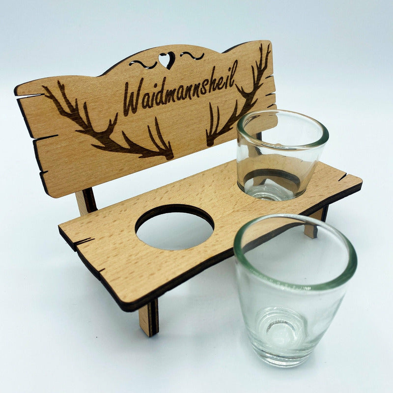 Schnapsbank Platzhirsch - Wurmis-Holzdeko