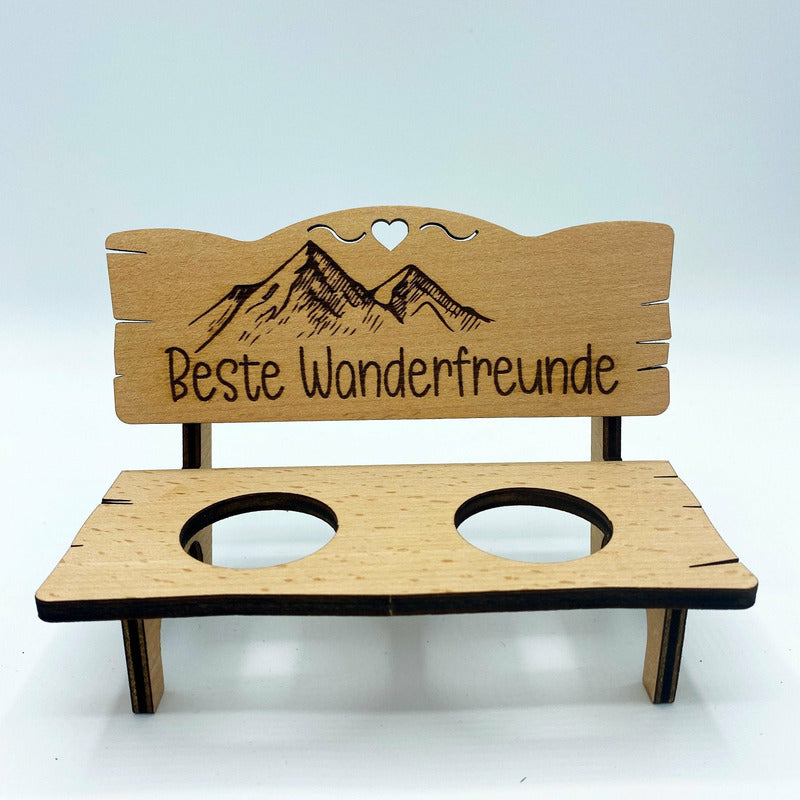 Schnapsbank Wanderfreunde - Wurmis-Holzdeko