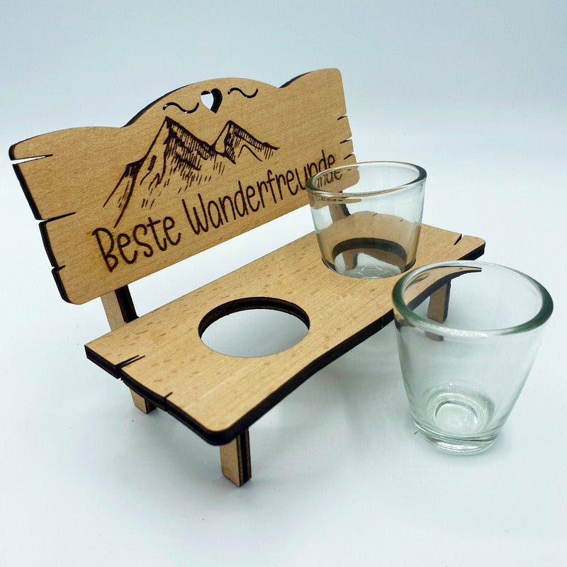 Schnapsbank Wanderfreunde - Wurmis-Holzdeko