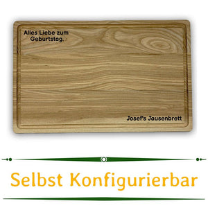 Holz Schneidebrett mit Gravur
