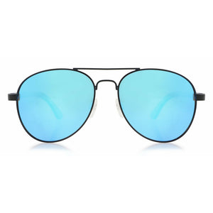 Sky BLUE - Walnuss Pilotenbrille - Wurmis-Holzdeko