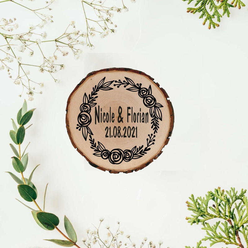 Stempel - Blumenkranz - Wurmis-Holzdeko