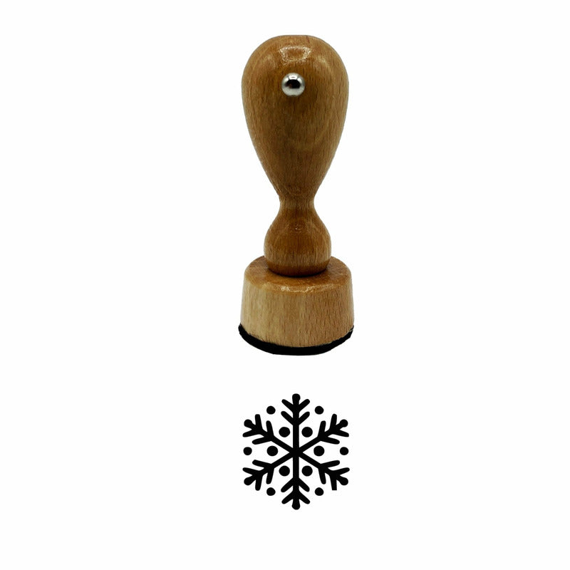 Stempel - Schneeflocke - Wurmis-Holzdeko