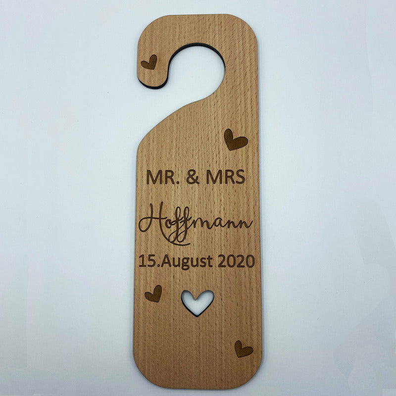 Türgriff Schild - Hochzeit - Wurmis-Holzdeko