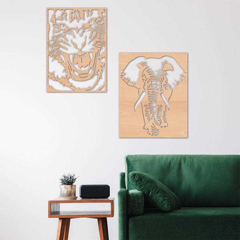 Wandbild Animals - Wurmis-Holzdeko
