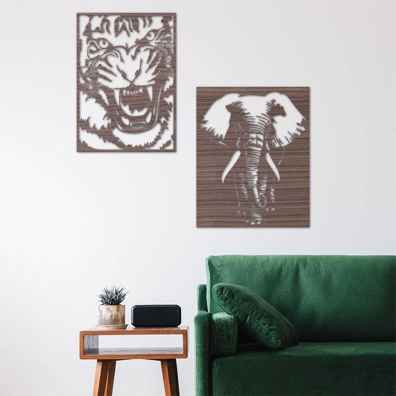 Wandbild Animals - Wurmis-Holzdeko