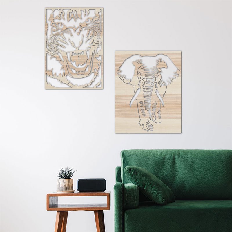 Wandbild Animals - Wurmis-Holzdeko