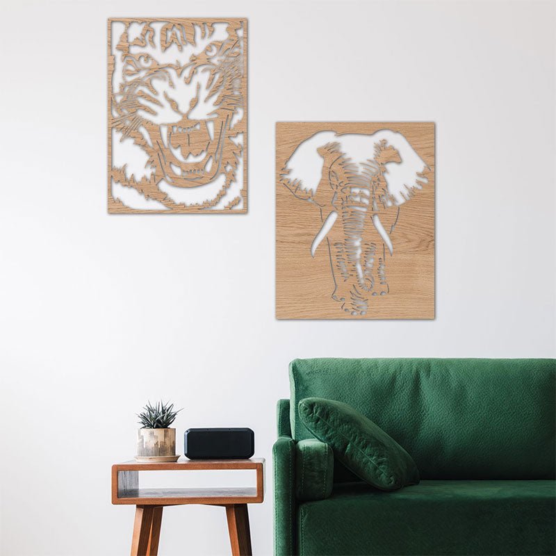 Wandbild Animals - Wurmis-Holzdeko