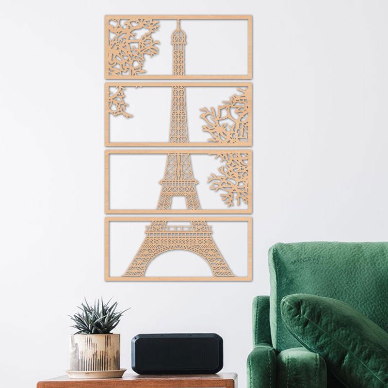 Wandbild Eiffelturm - Wurmis-Holzdeko