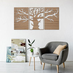 Wandbild Einsamer Baum - Wurmis-Holzdeko