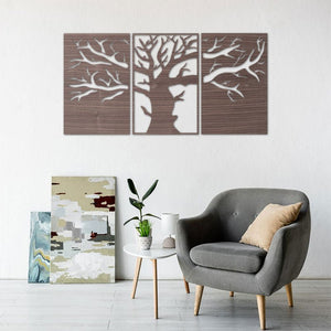 Wandbild Einsamer Baum - Wurmis-Holzdeko