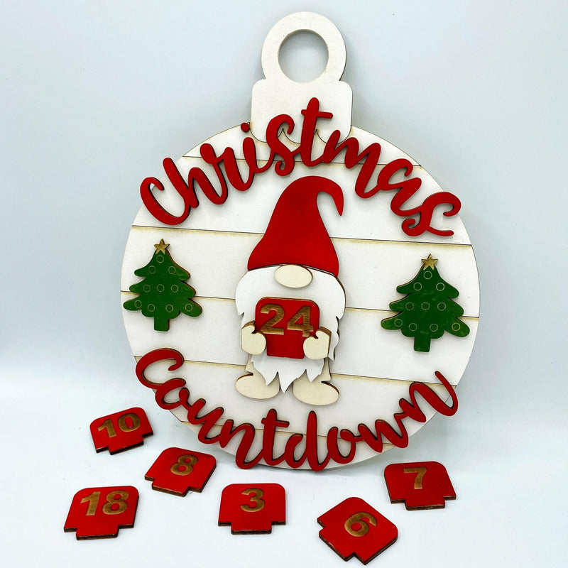 Wichtel - Christmas Countdown - Wurmis-Holzdeko